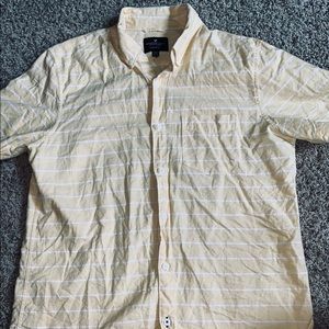 Yellow and White American Eagle Button Down
